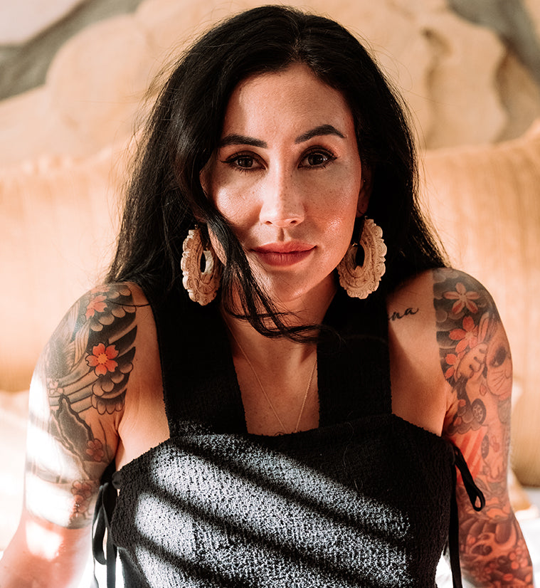 Bullion Tamarind Wooden Hangers / Earrings