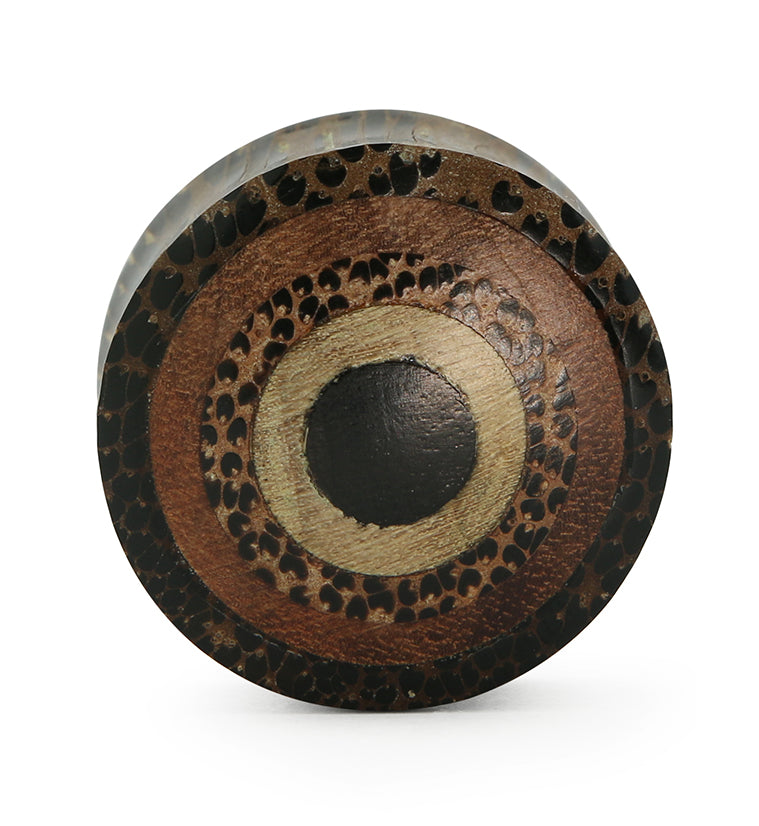 Bullseye Inlays Wooden Plugs