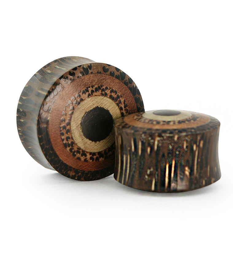 Bullseye Inlays Wooden Plugs