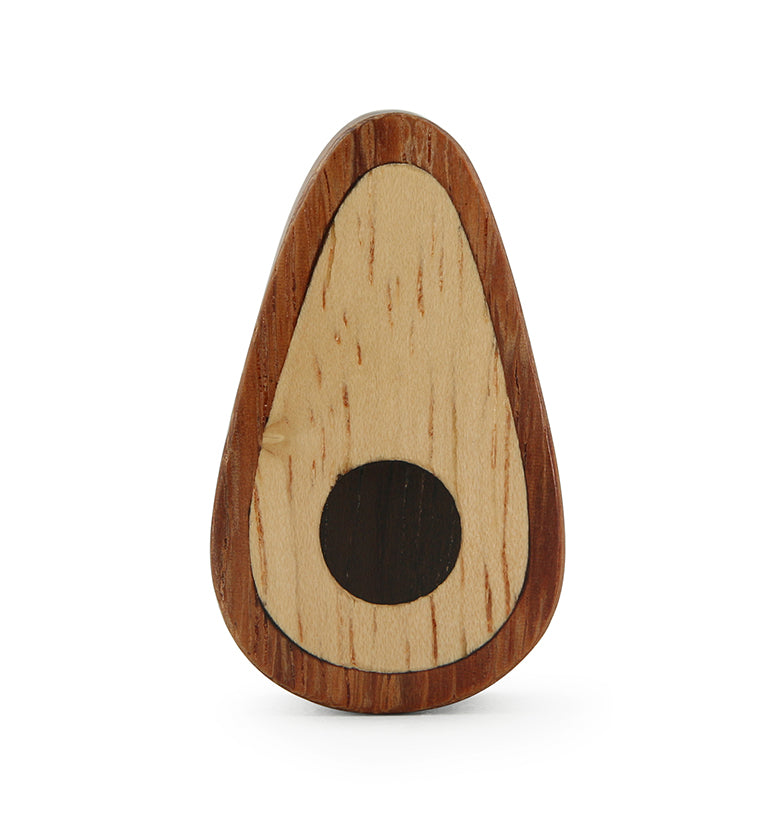 Bullseye Wooden Teardrop Plugs