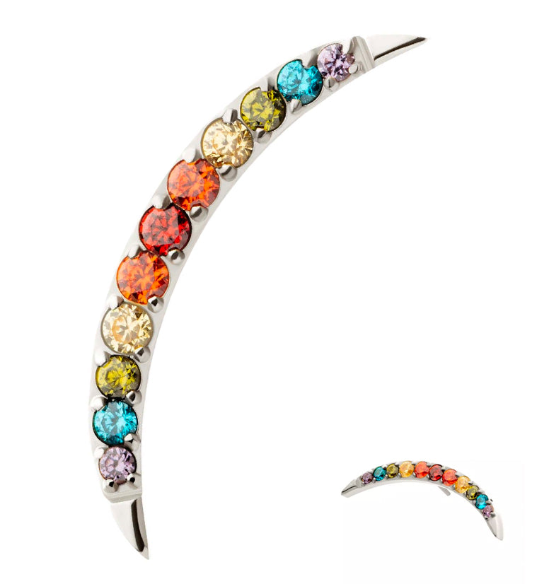 Camber Rainbow CZ Titanium Threadless Top