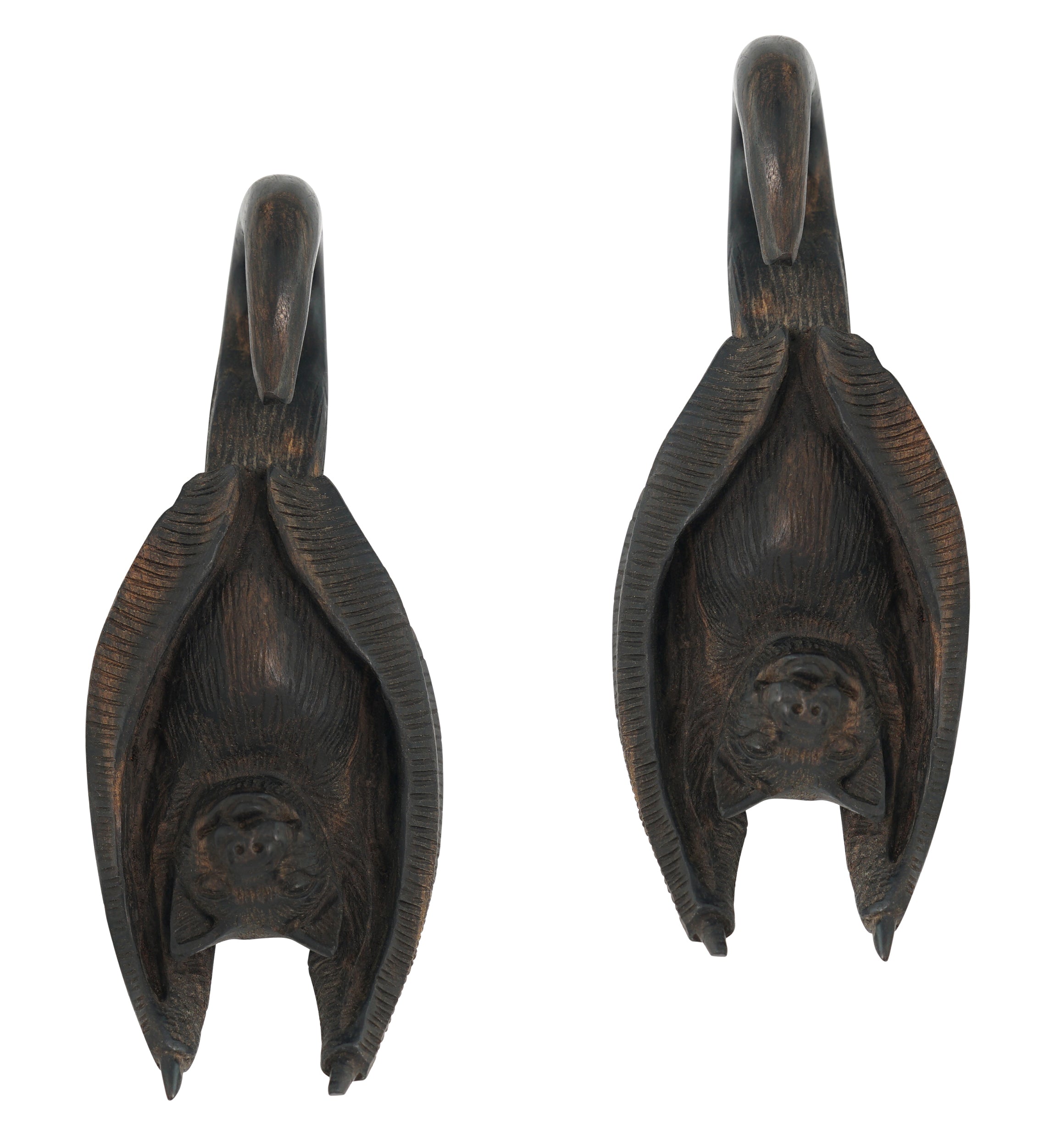 Carved Bat Wooden Hangers