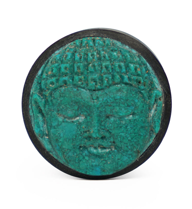 Carved Buddha Wood Plugs