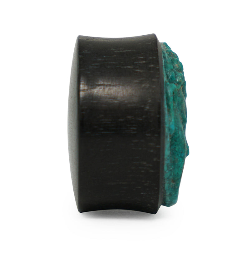 Carved Buddha Wood Plugs