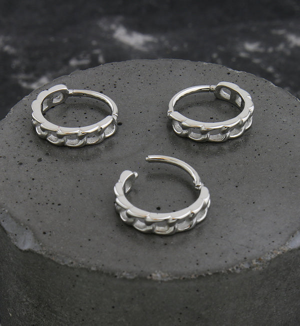 Chain Link Side Facing Stainless Steel Hinged Segment Ring