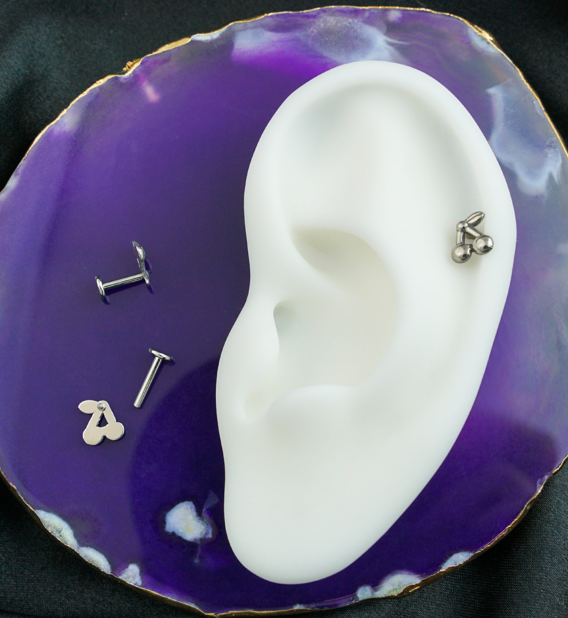 Cherries Internally Threaded Titanium Labret