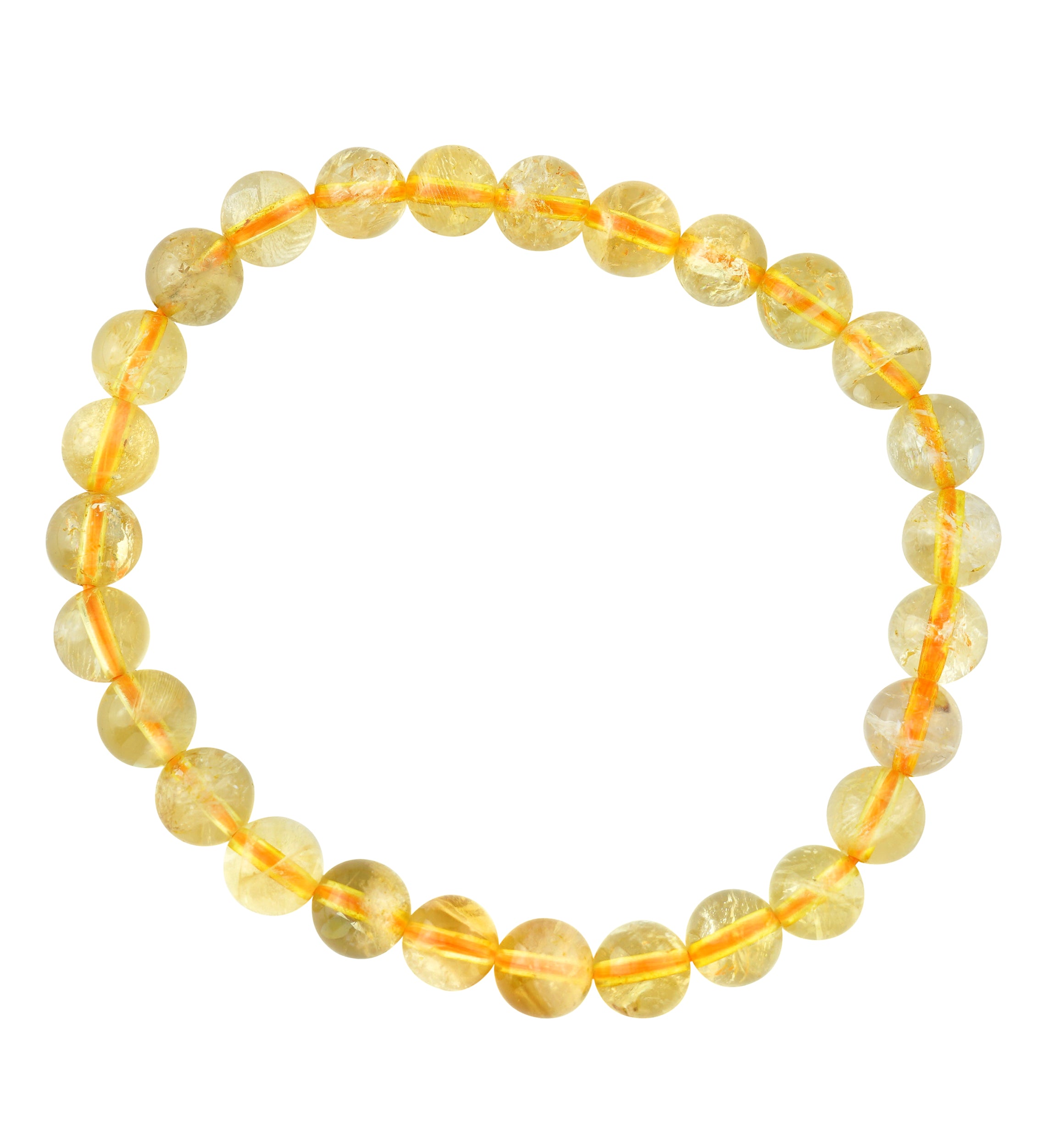 Citrine Stone Beaded Bracelet