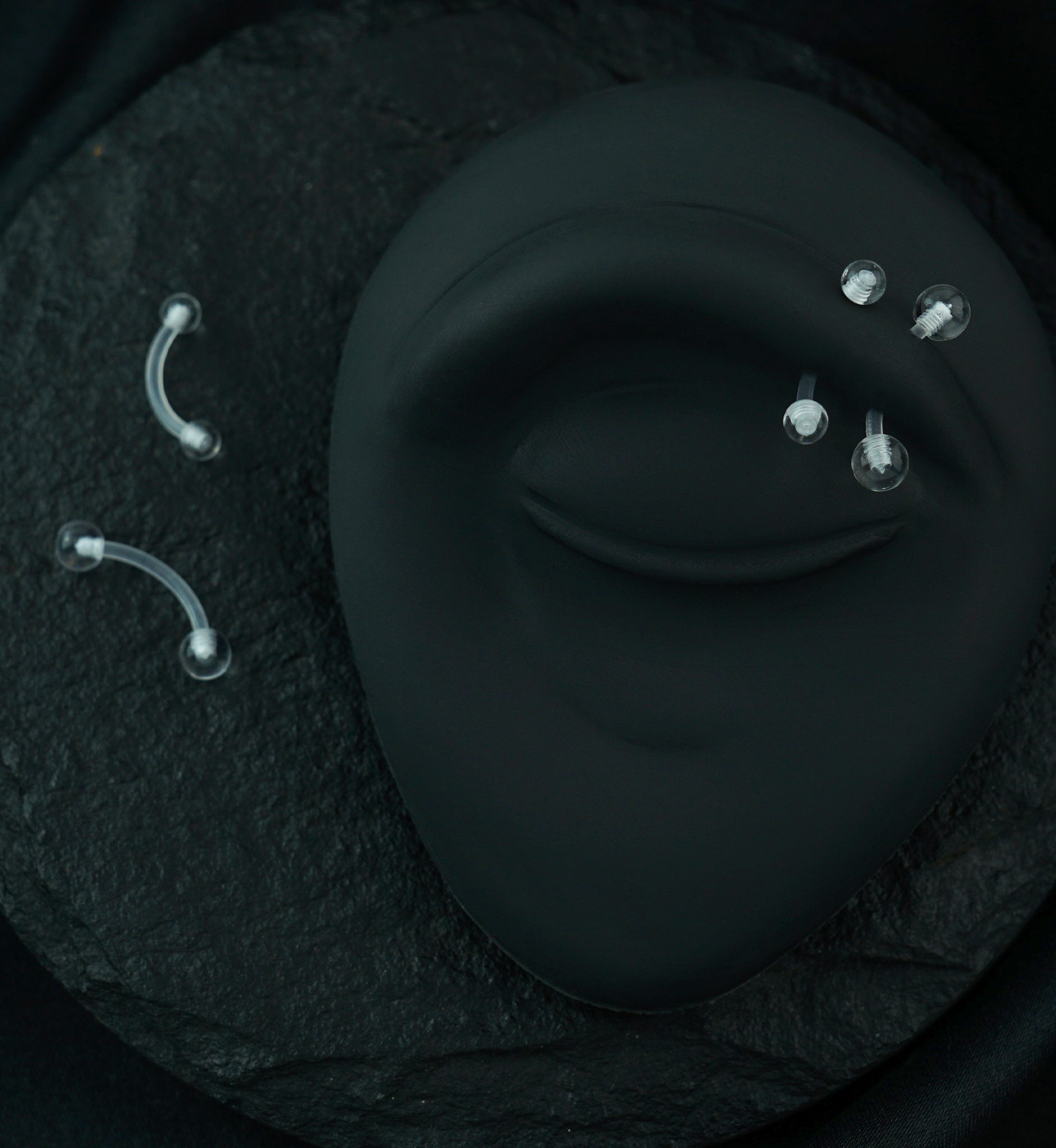 Clear Acrylic Curved Barbell