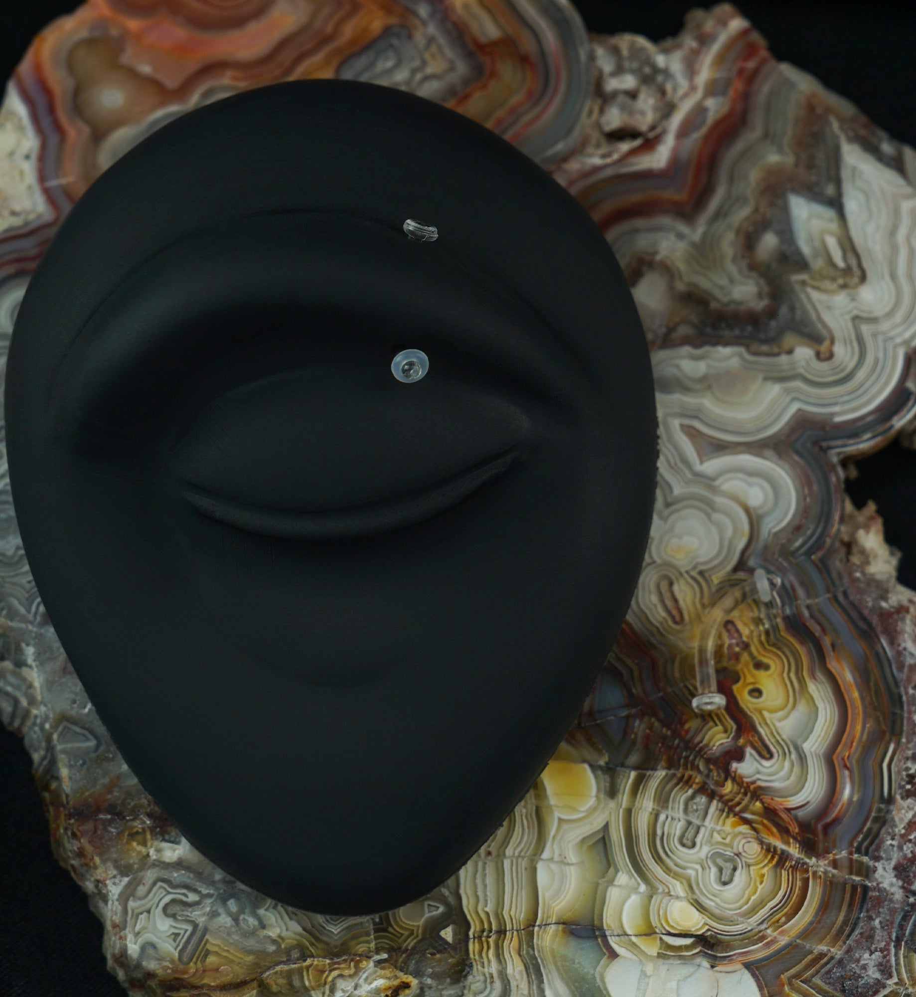 Clear Curved Barbell Retainer