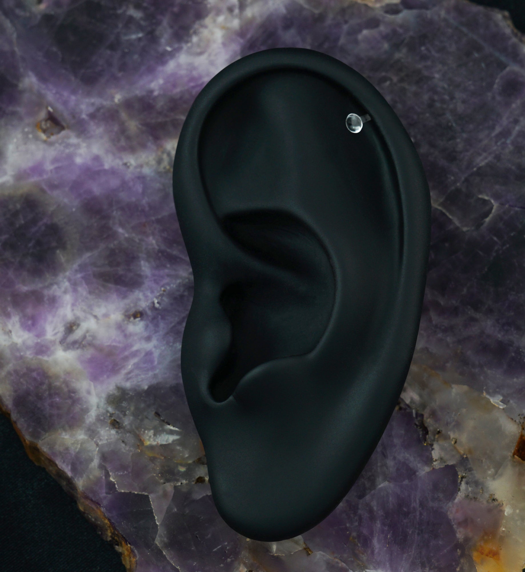 Clear Flatback Labret Stud