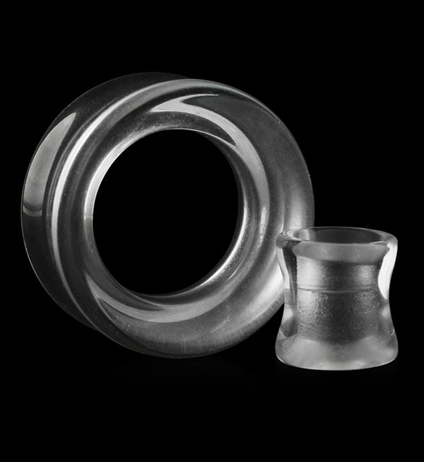 Clear Glass Tunnel Plugs