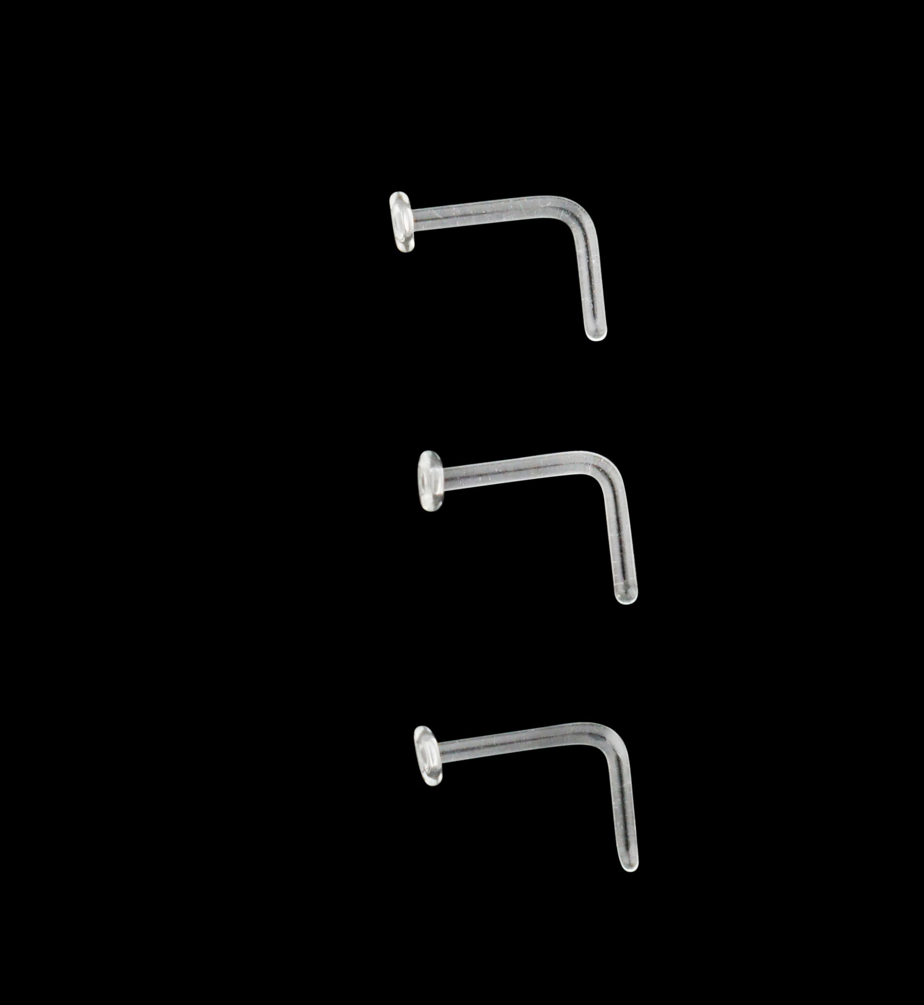 Clear L Bend Nose Ring