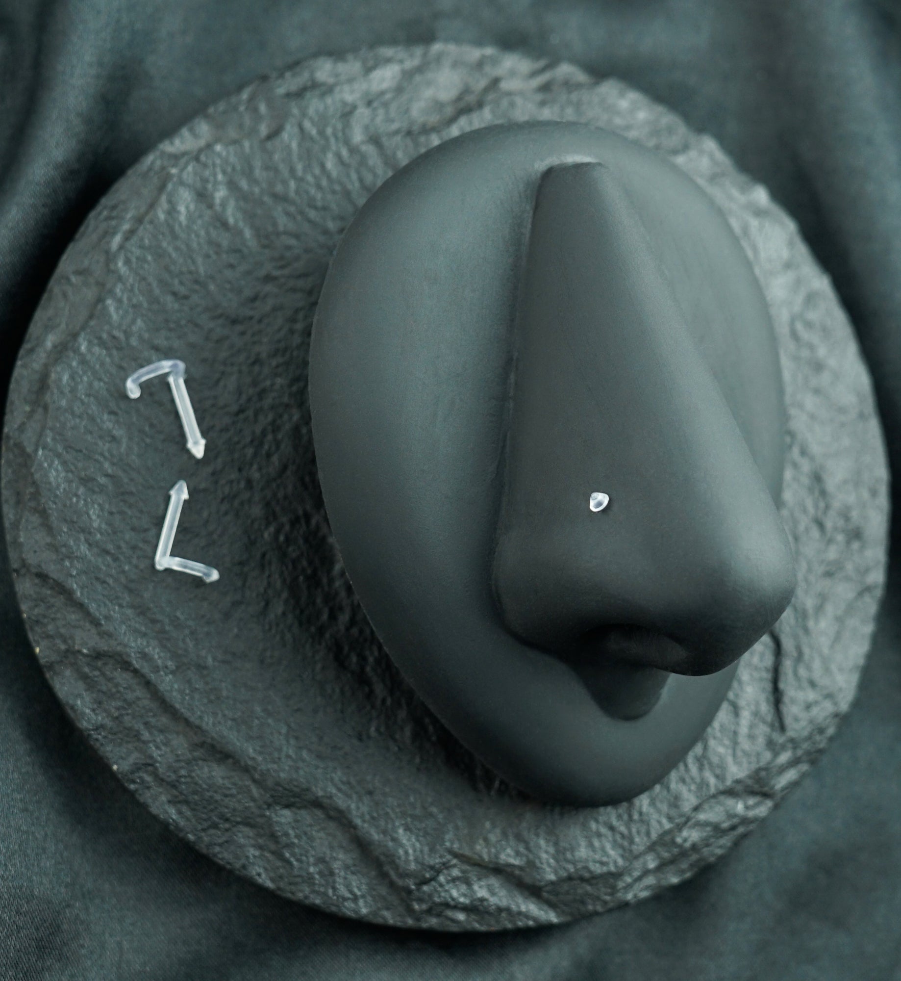Clear Nose Ring Retainer