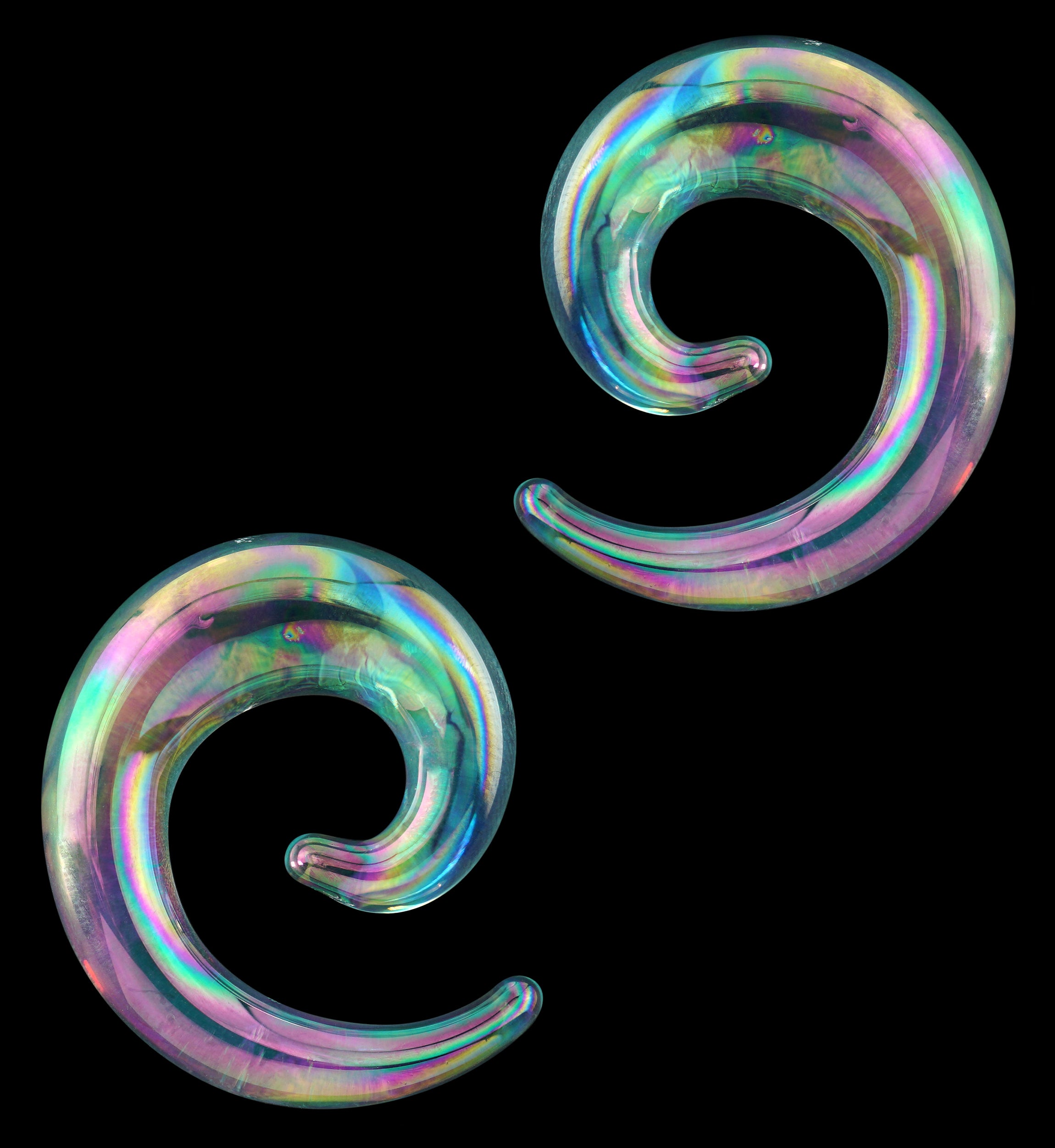 Clear Rogue Glass Spirals