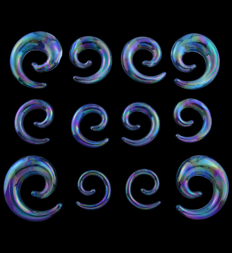 Clear Rogue Glass Spirals