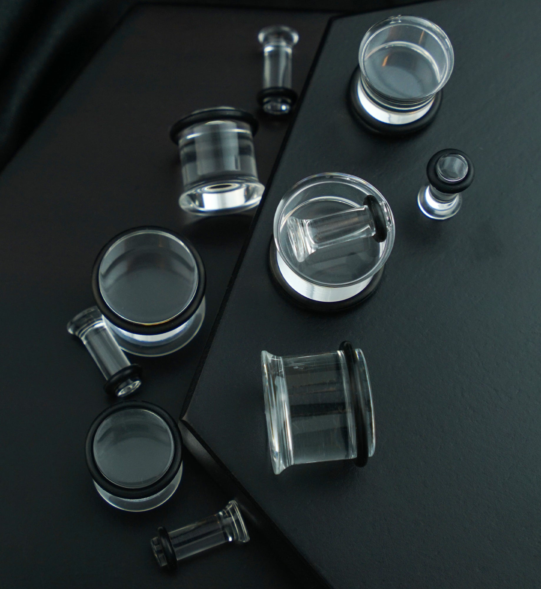 Clear Single Flare Plugs