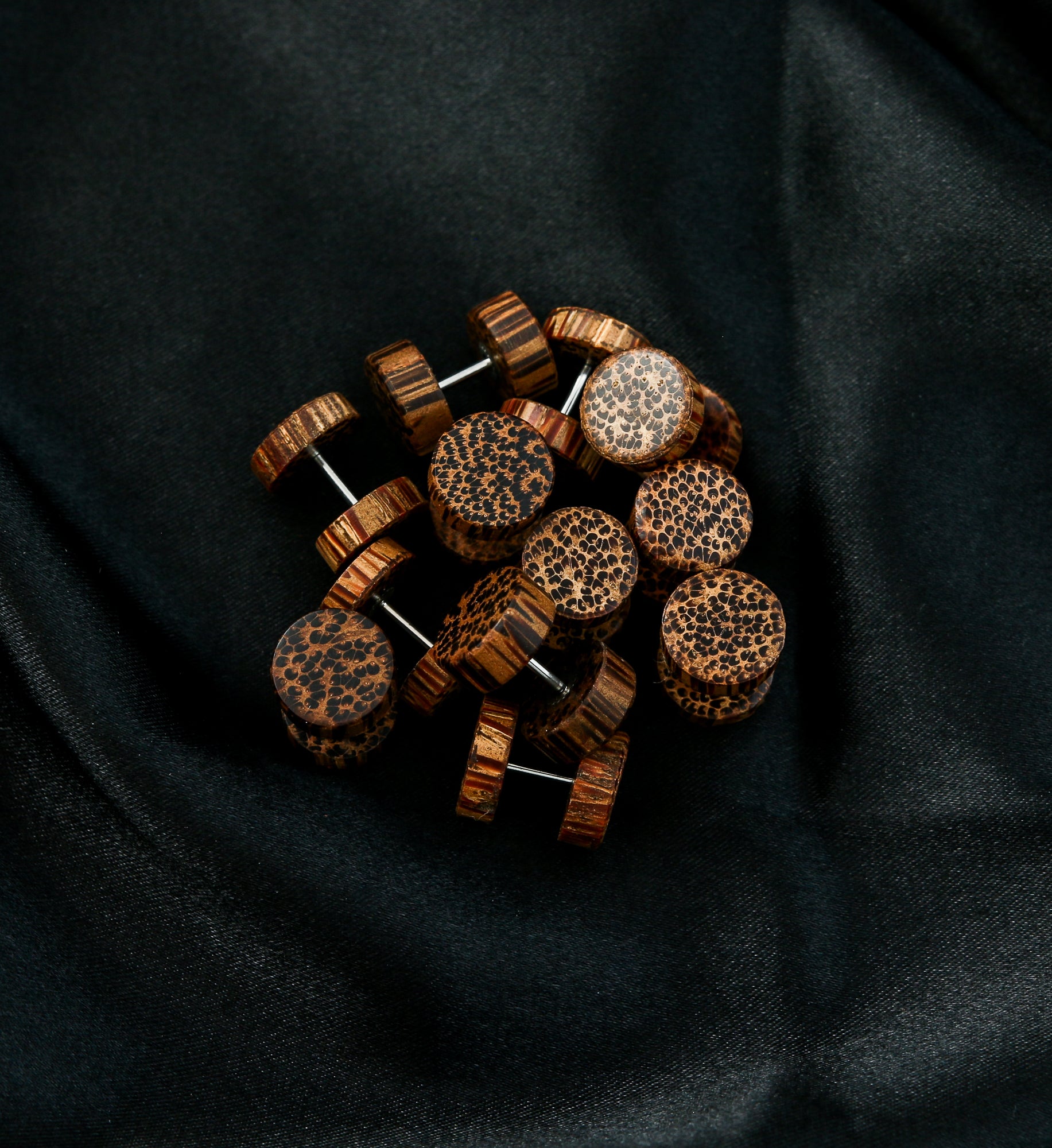 Coconut Wood Fake Gauge Plugs