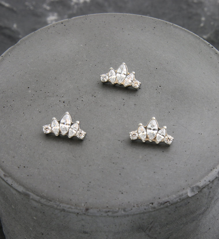 Coronal Clear CZ Internally Threaded Titanium Top