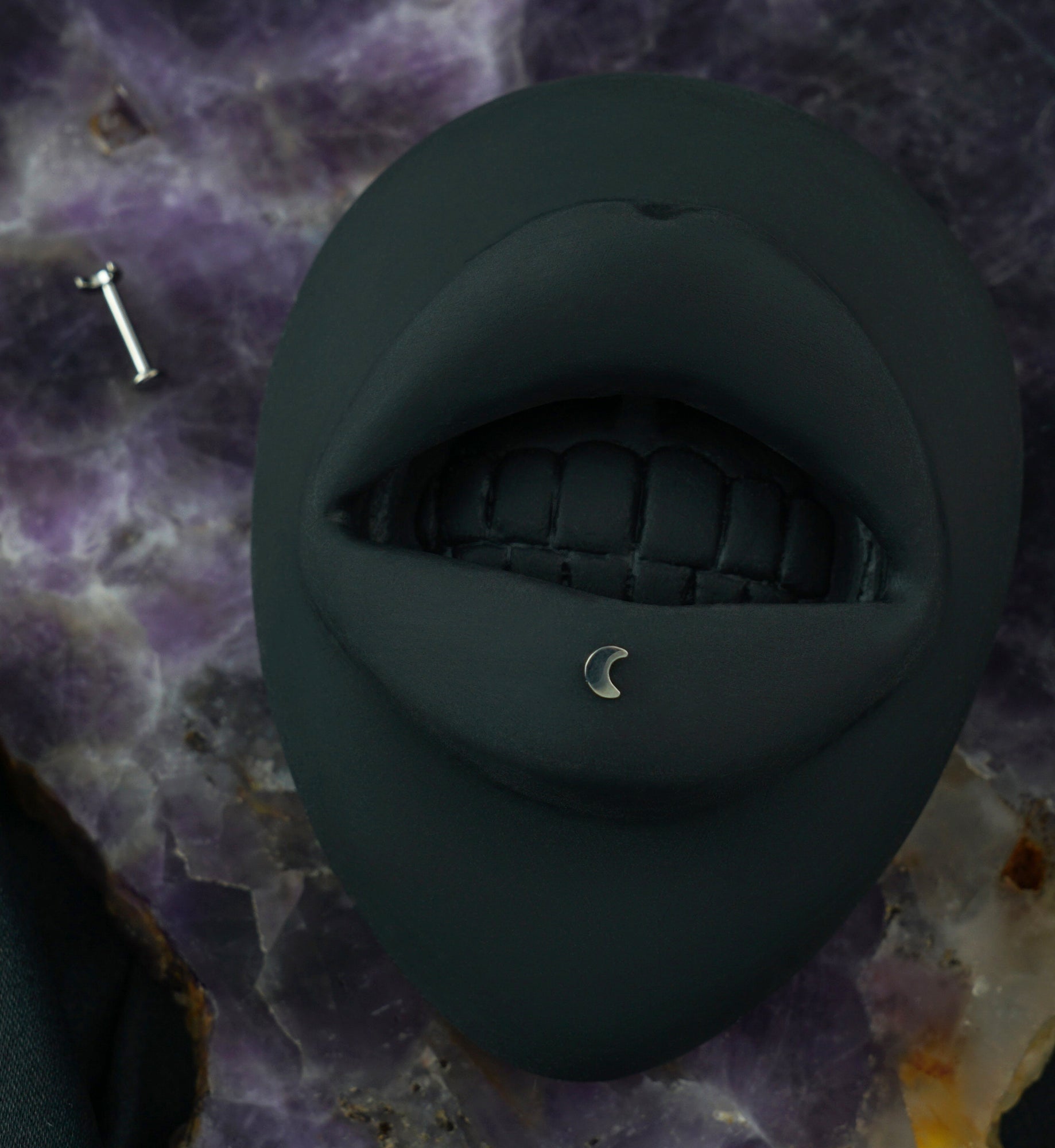 Crescent Moon Titanium Labret