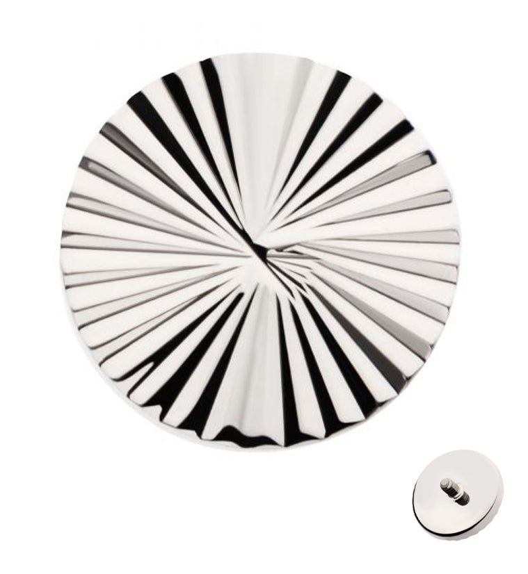 Crinkle Disk Internally Threaded Top