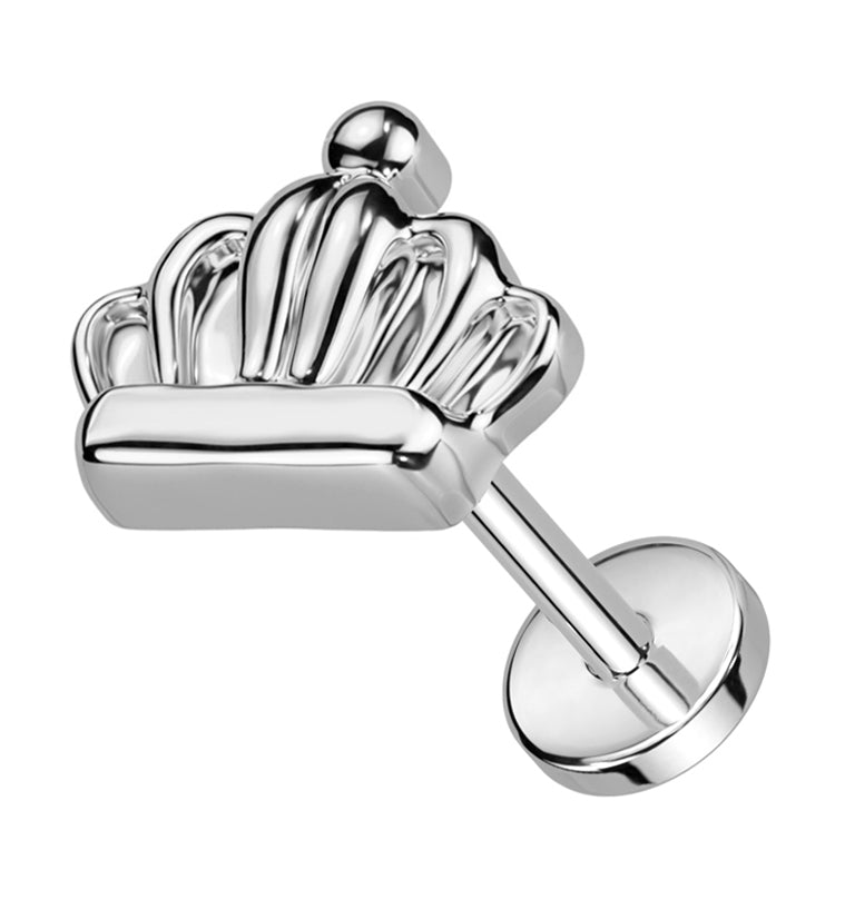 Crown Threadless Titanium Labret