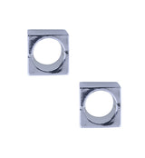 Cube Stainless Steel Hinged Ear Weights