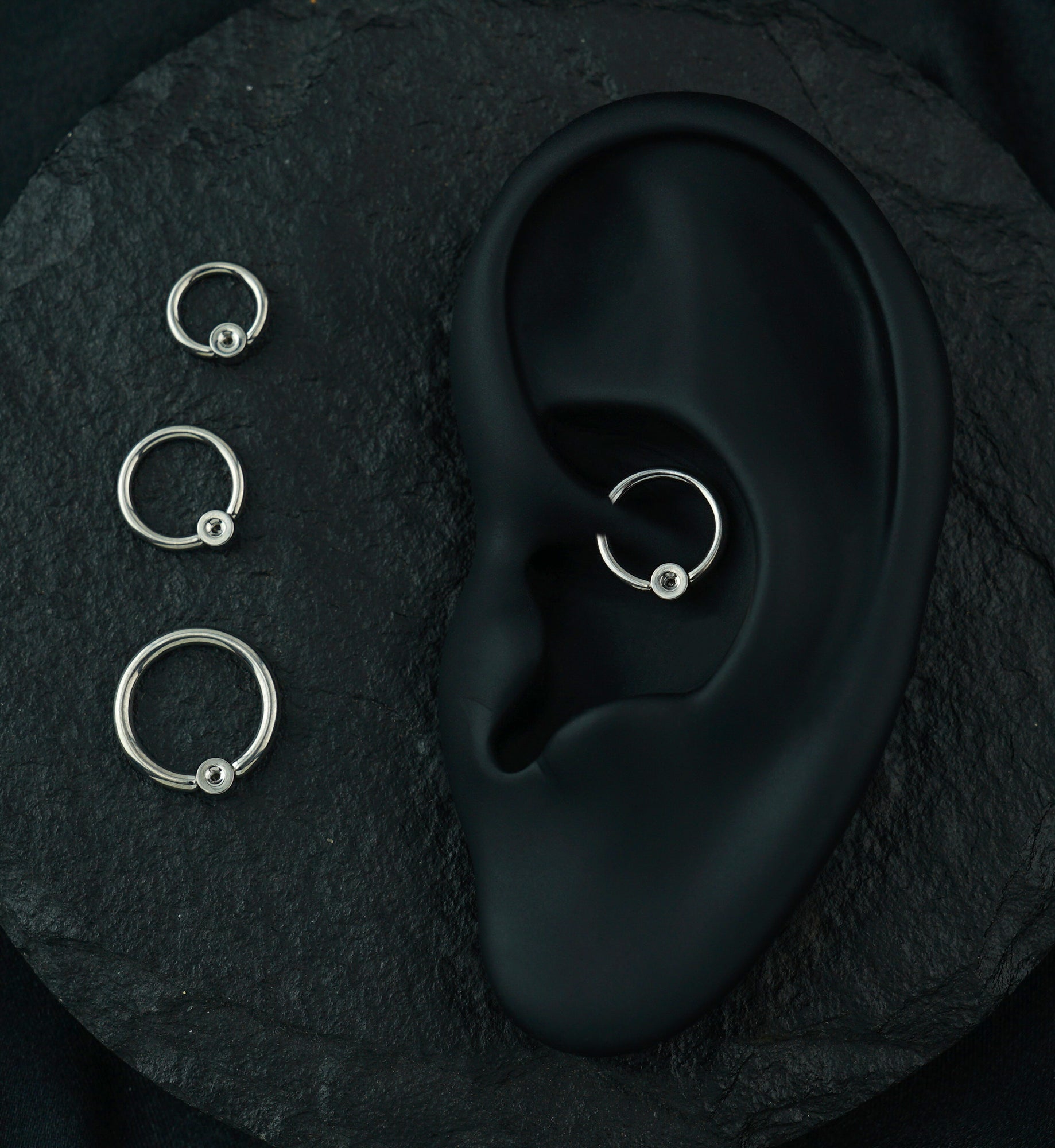 Custom Titanium Captive Bead Ring