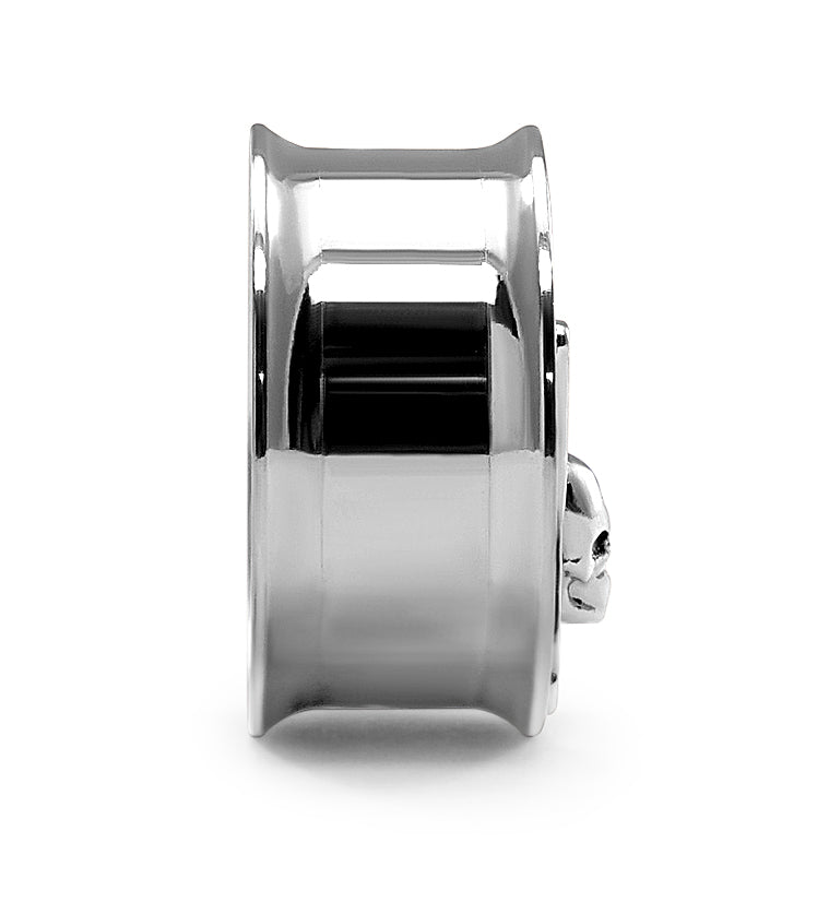 Death Moth Stainless Steel Double Flare Tunnel Plugs