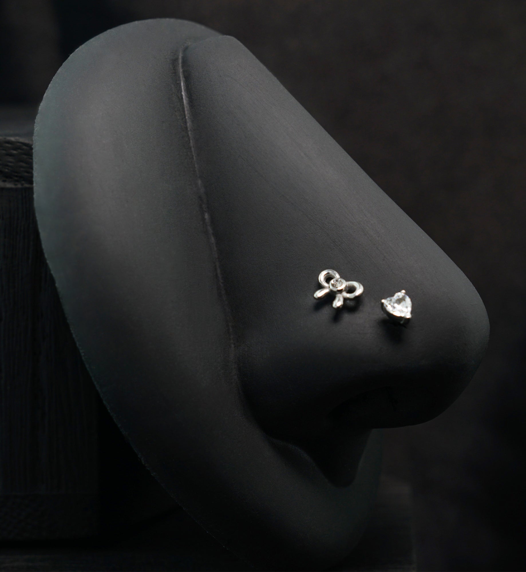 Demure Clear CZ Stainless Steel L Bend/Stud/Hoop Variety Pack (6 Pack)