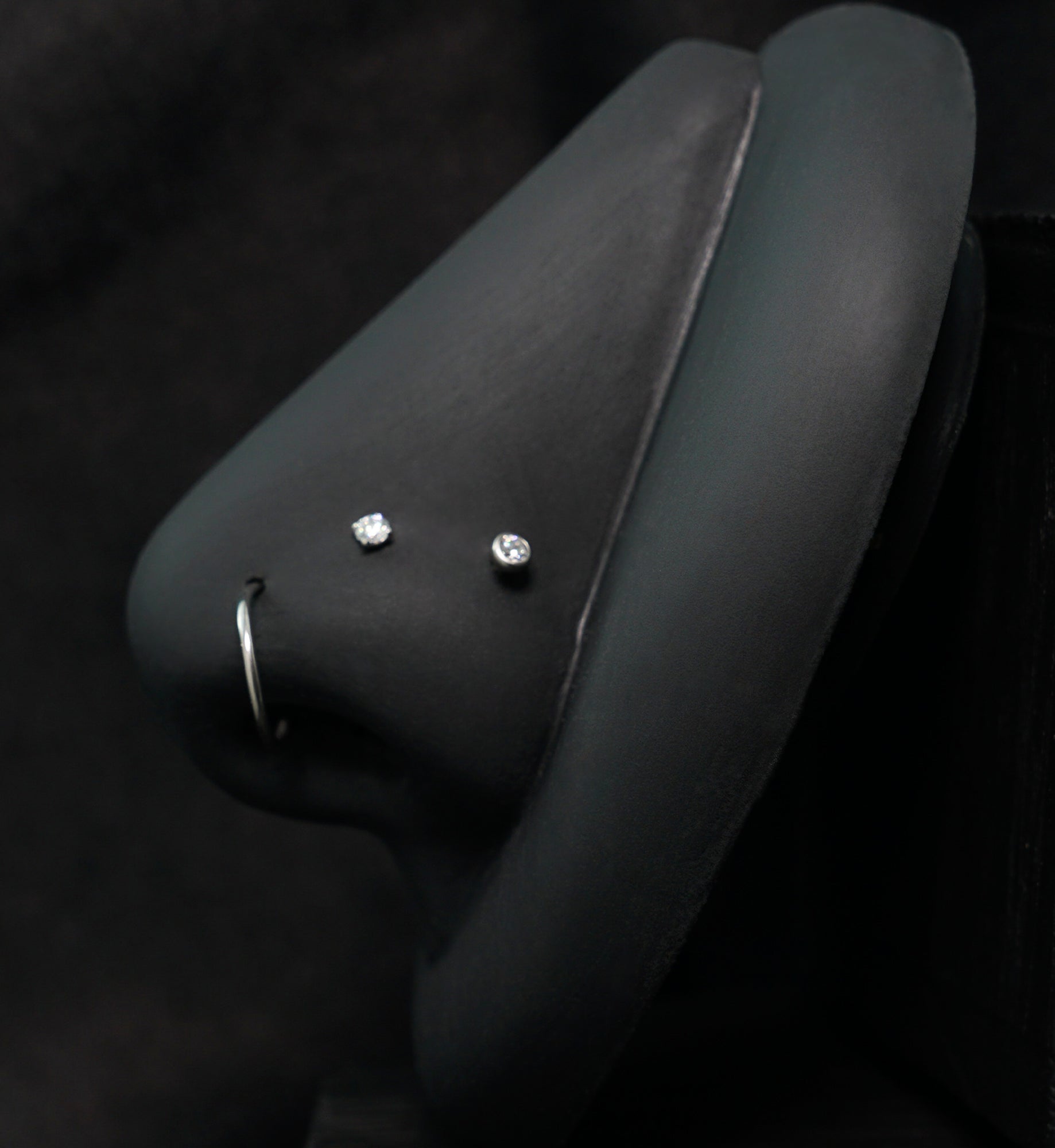 Demure Clear CZ Stainless Steel L Bend/Stud/Hoop Variety Pack (6 Pack)