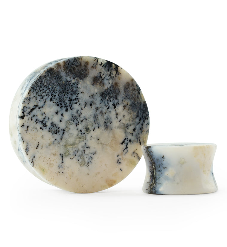 Dendrite Agate Stone Plugs