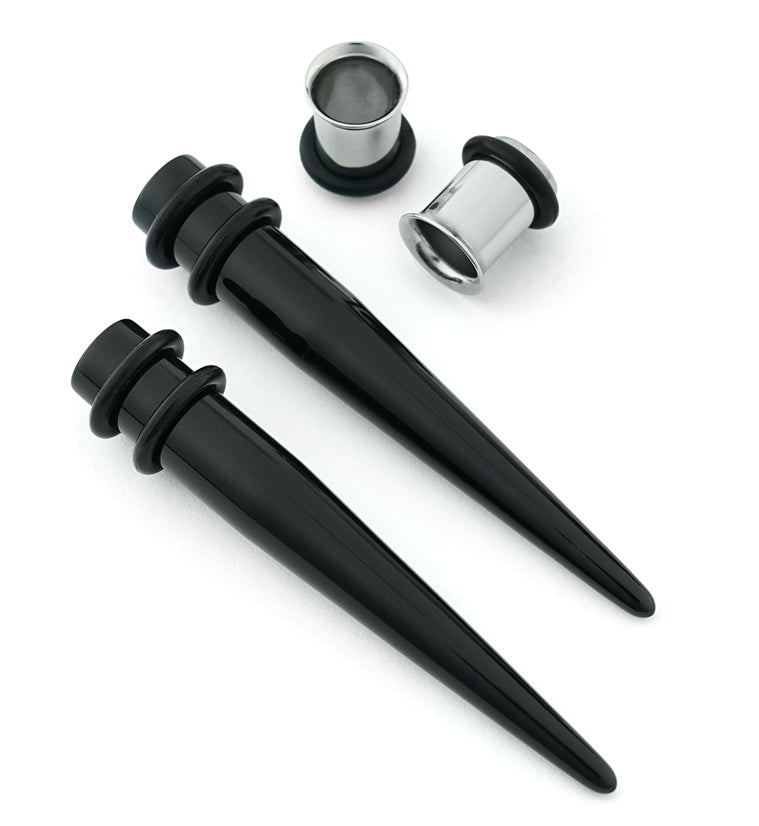 Double Taper & Tunnel Ear Stretching Kit (4 pieces)