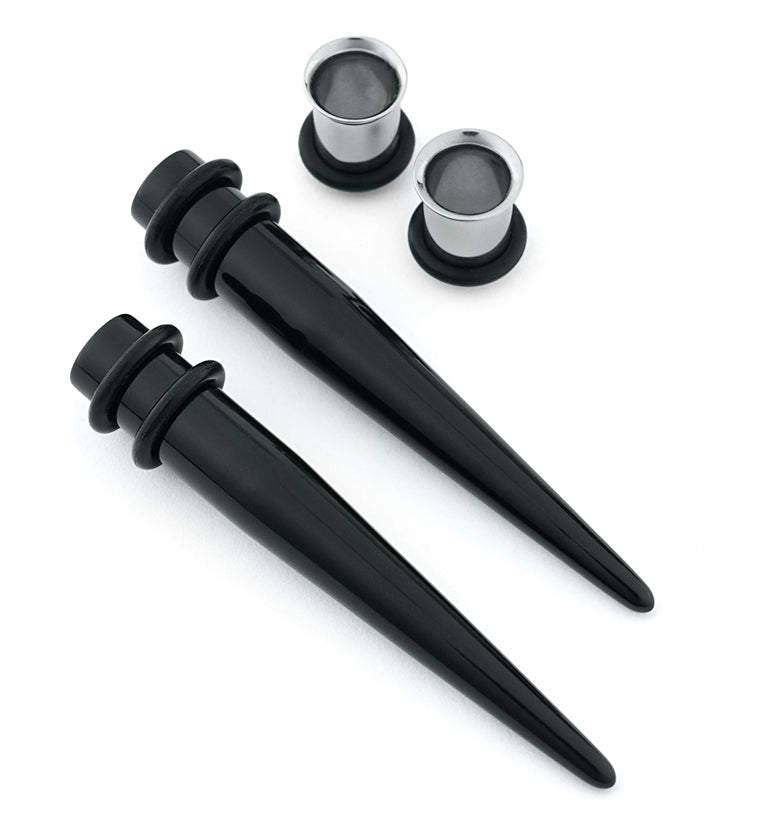 Double Taper & Tunnel Ear Stretching Kit (4 pieces)