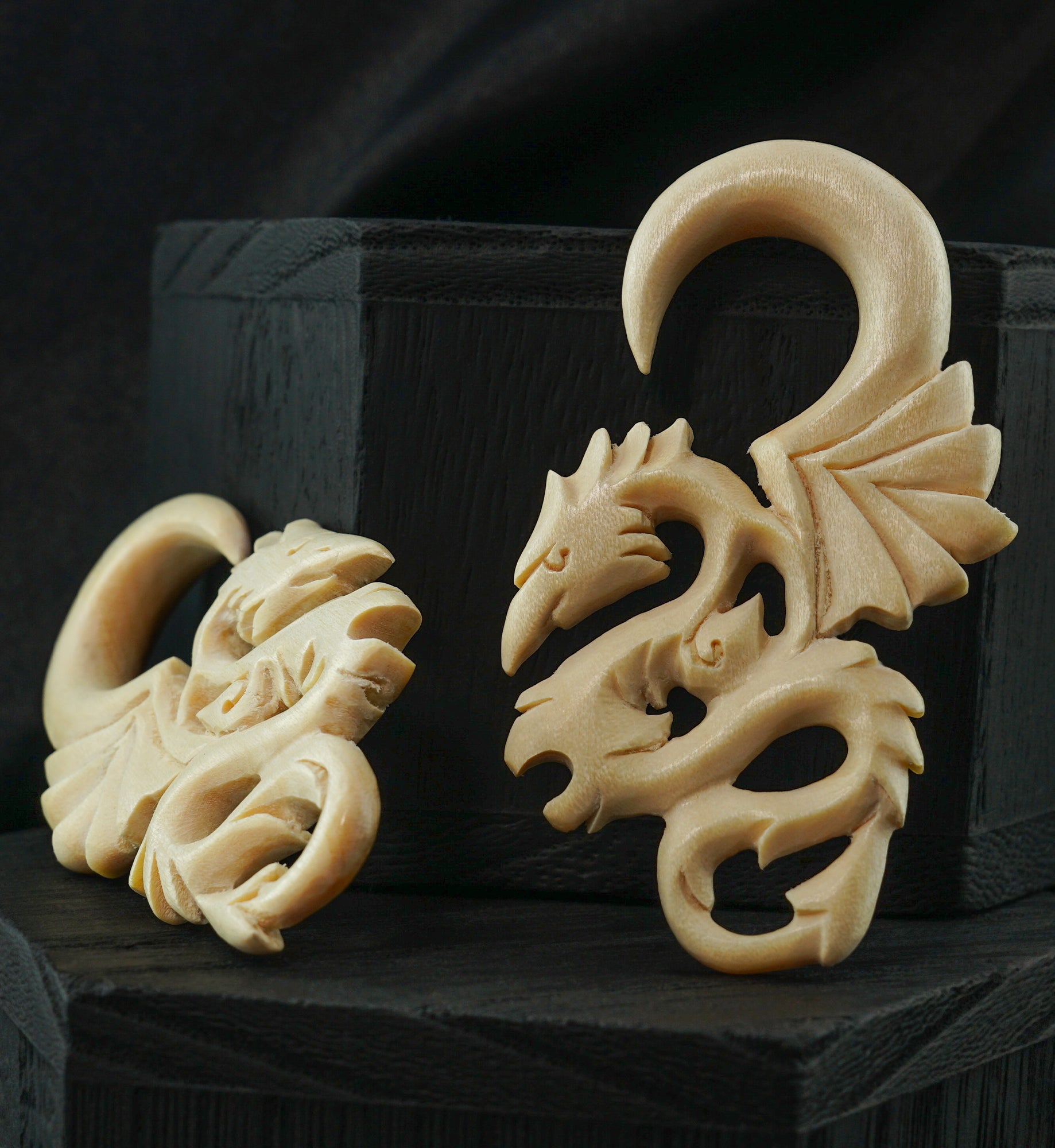 Dragon Crocodile Wood Hangers