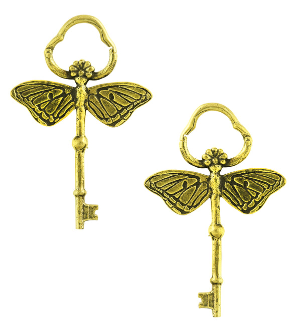 Dragonfly Key Hinged Brass Ear Weight