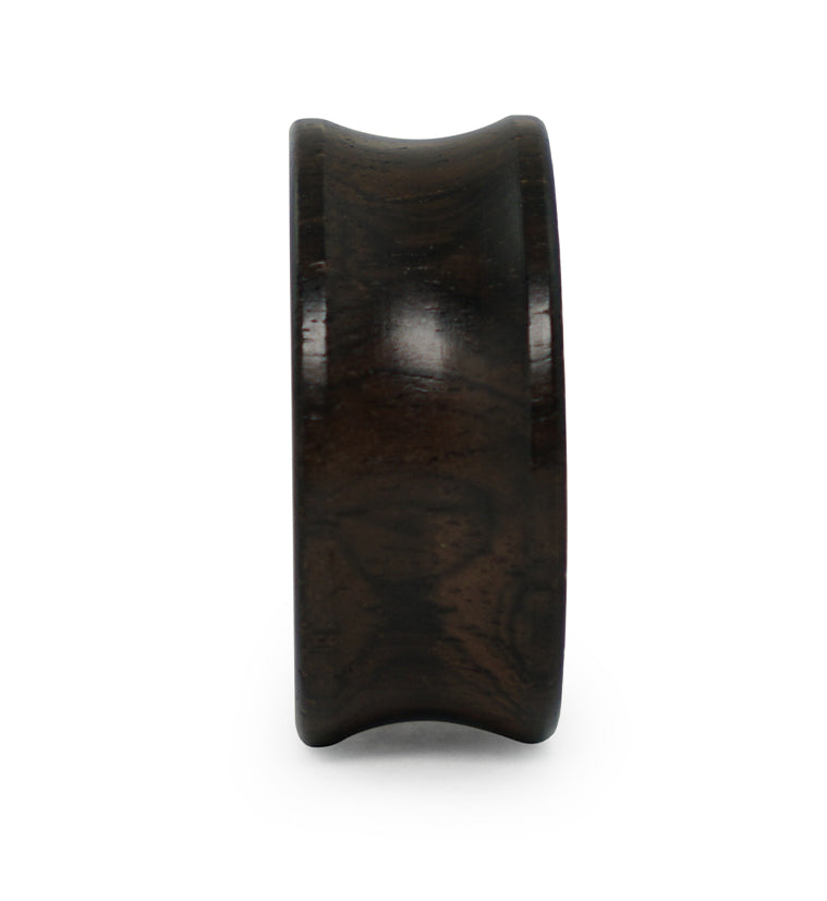 Ebony Wood Plugs With Brass Beaded Swirl Inlay