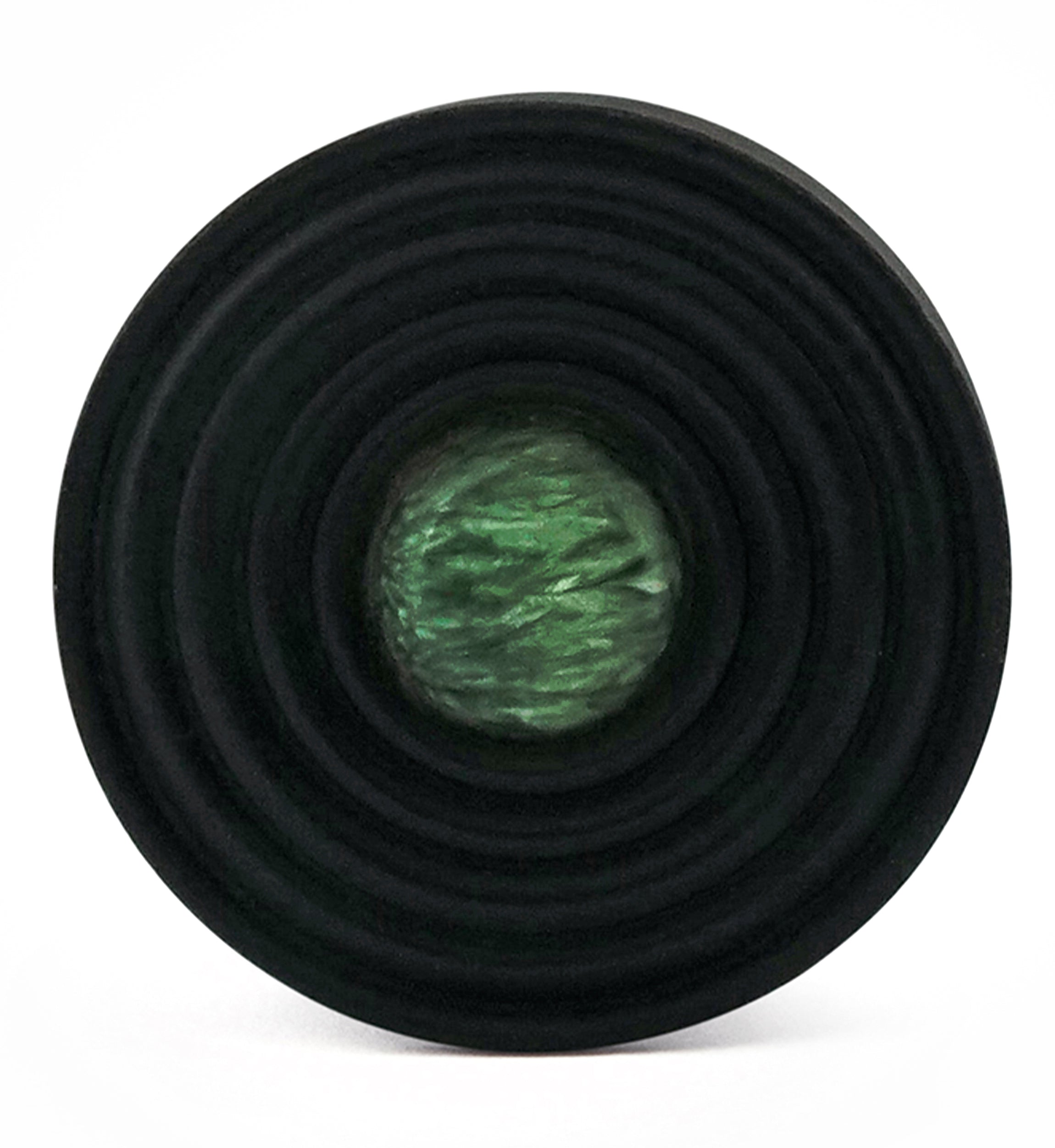 Ecliptic Seraphinite Stone Areng Wood Double Flare Plugs