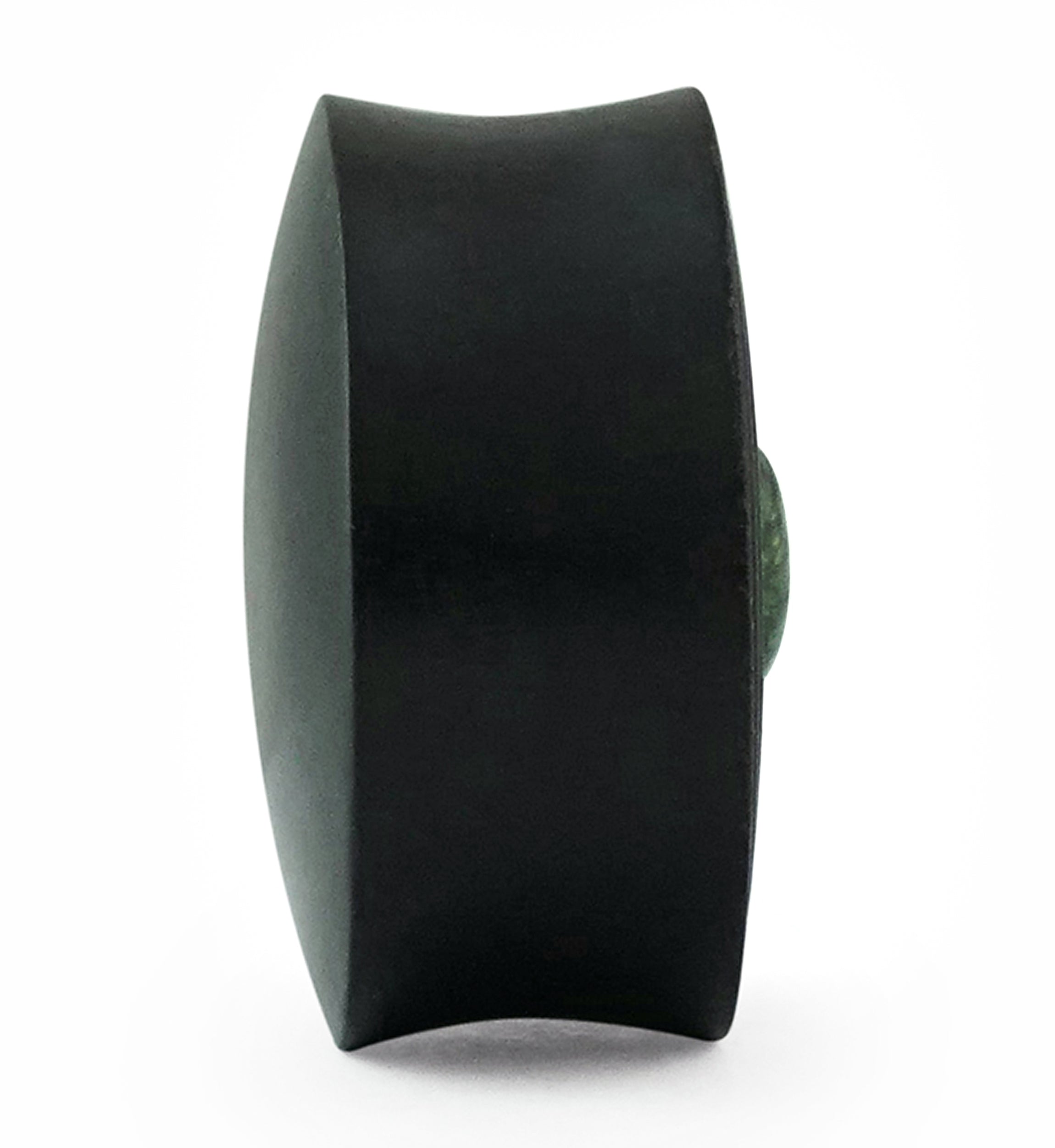 Ecliptic Seraphinite Stone Areng Wood Double Flare Plugs