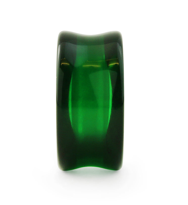 Emerald Green Glass Tunnel Plugs