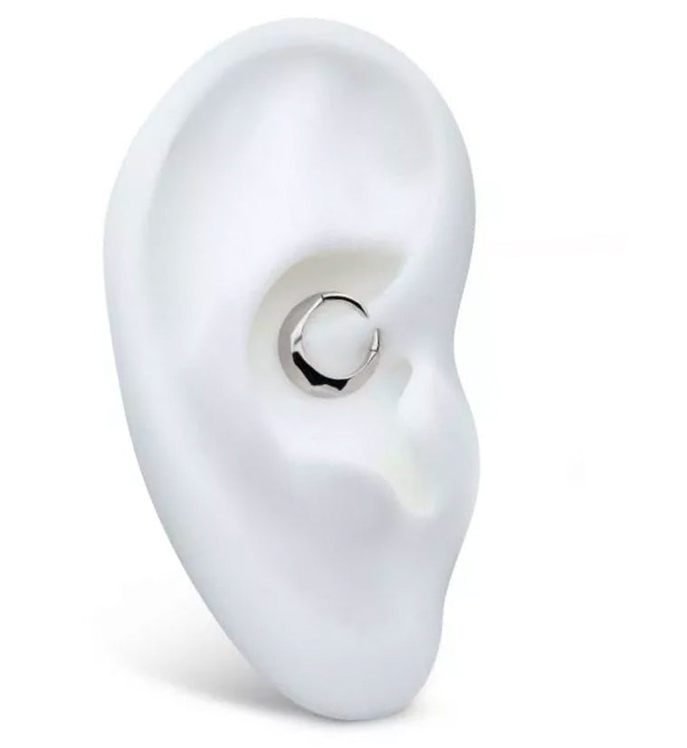 Gold PVD Faceted Stainless Steel Hinged Segment Ring