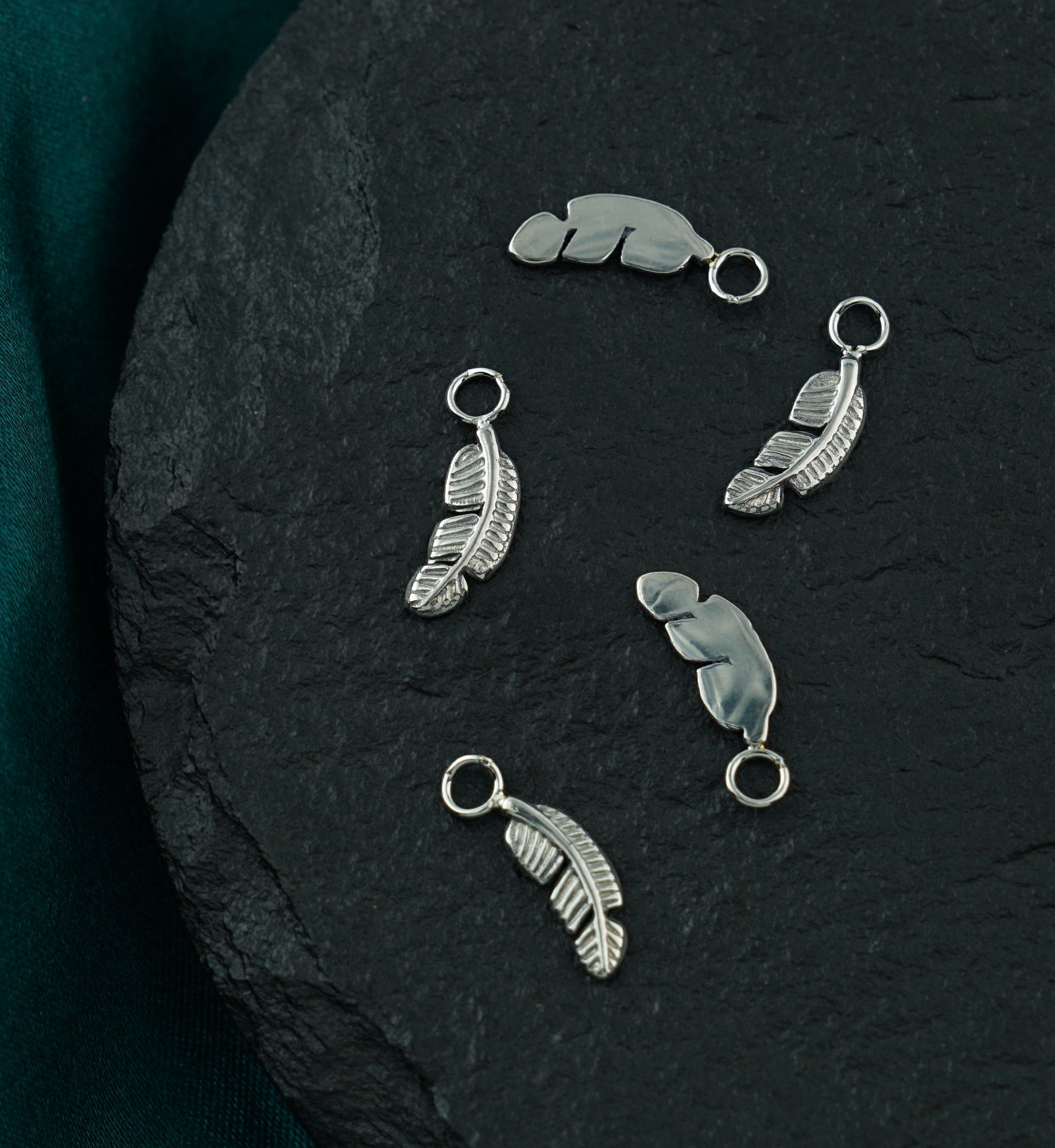 Feather Titanium Charm