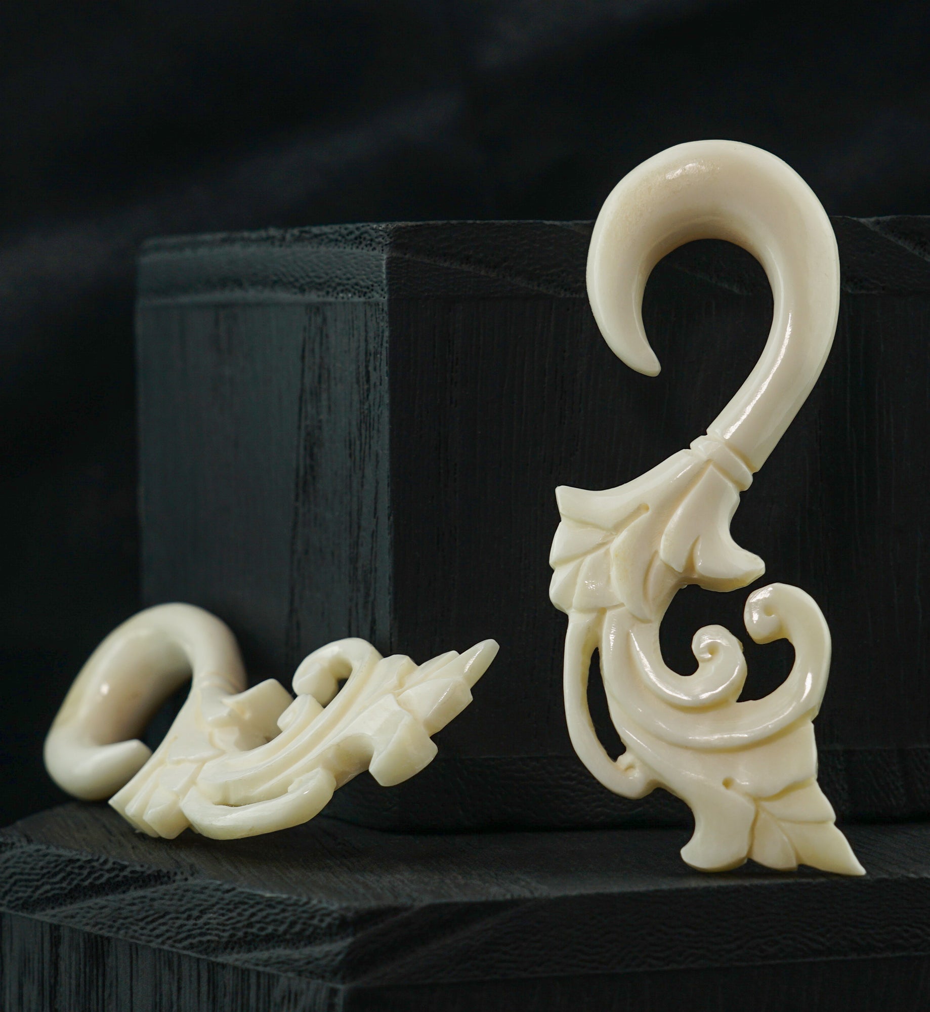 Filigree Bone Hangers