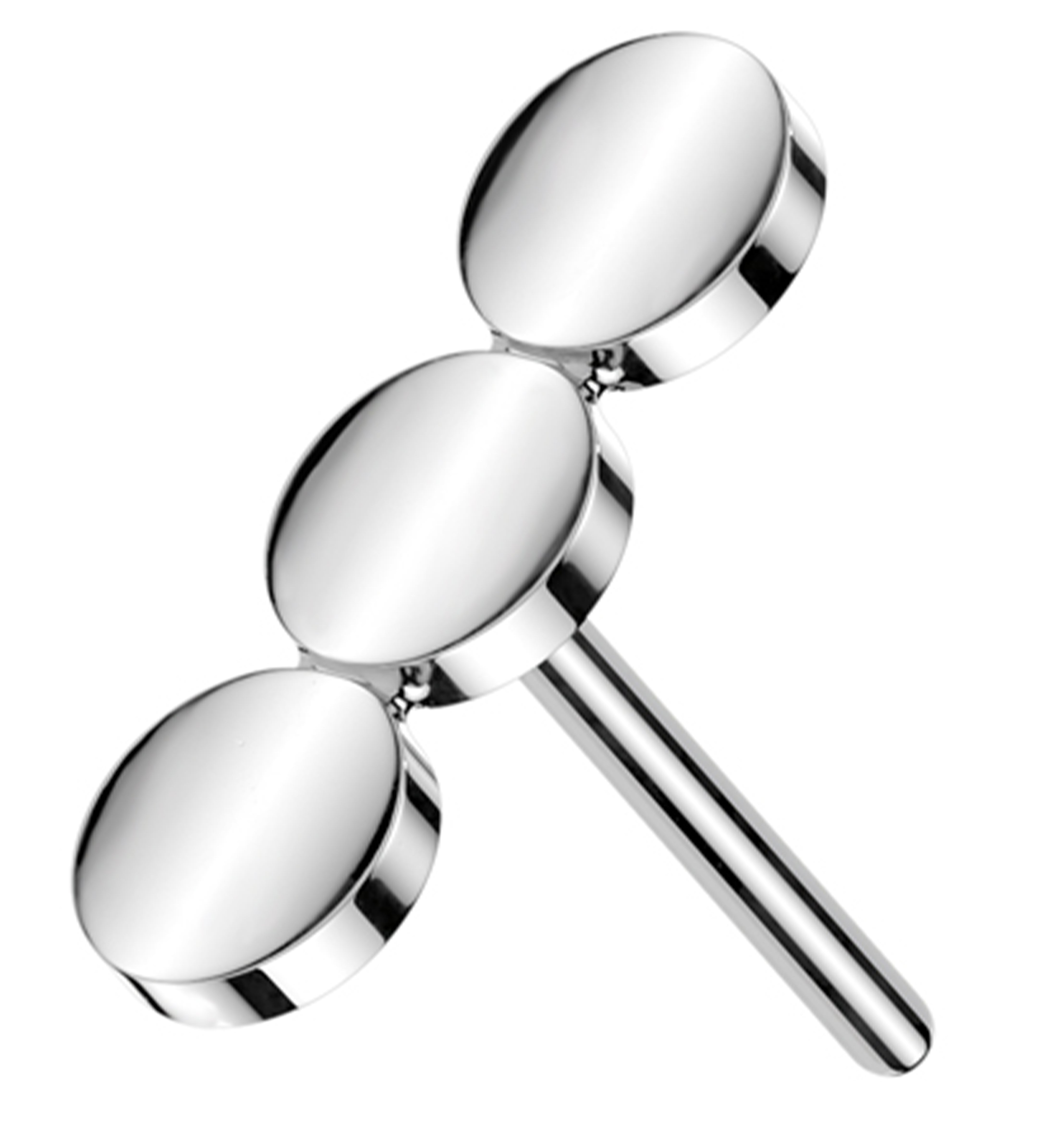 Flat Triple Sphere Threadless Titanium Top