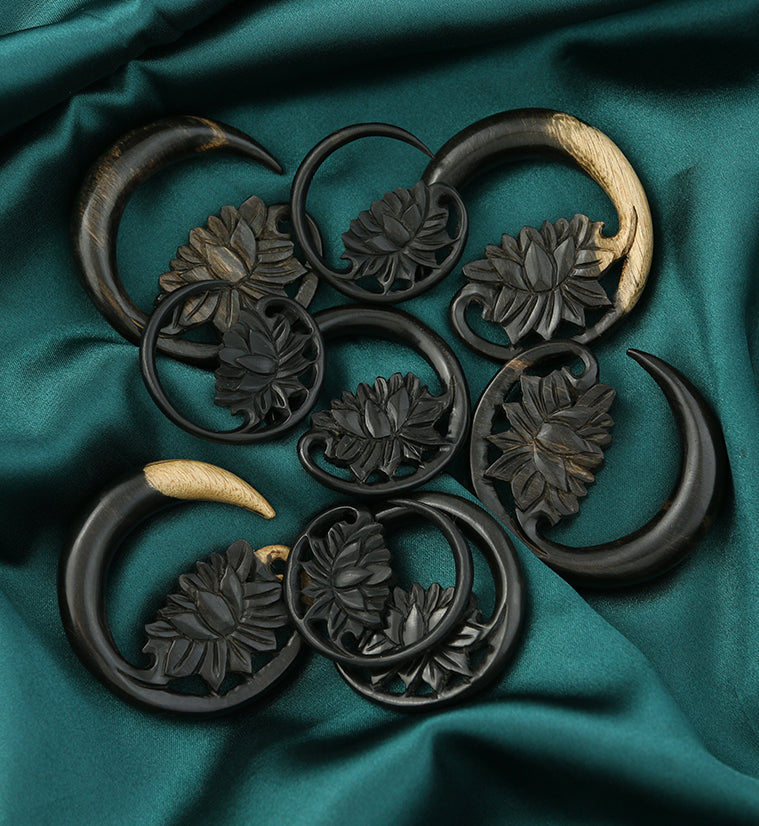 Floating Lotus Areng Wood Hangers