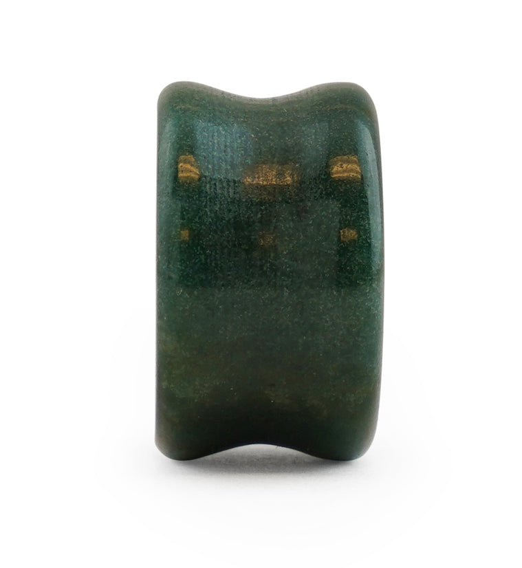 Forest Green Agate Stone Plugs