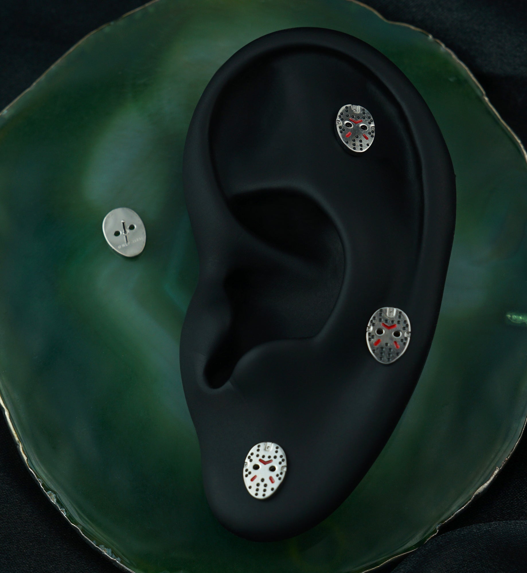 Friday The 13th Jason Mask Titanium Threadless Top