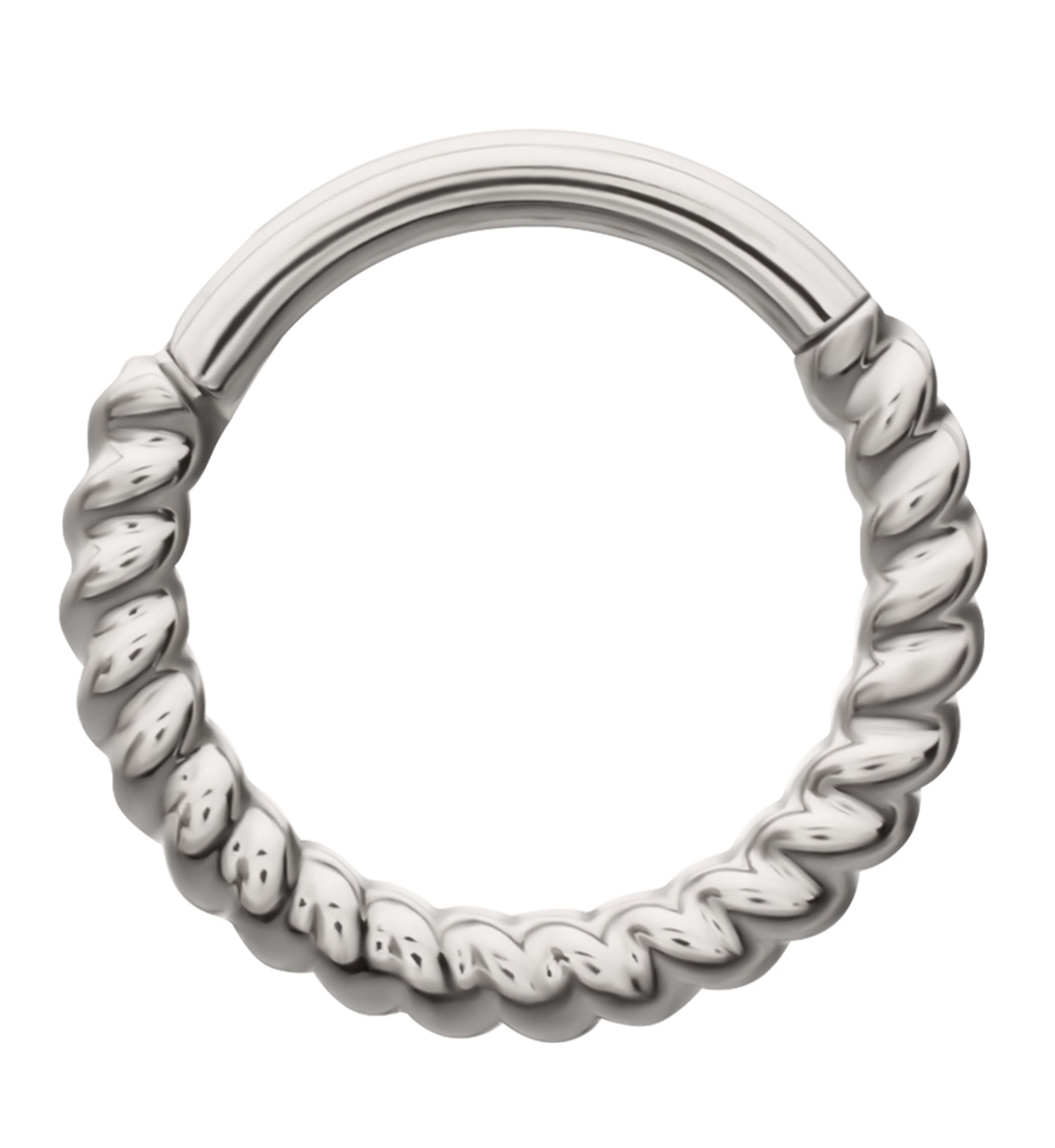 Front Facing Rolled Titanium Hinged Segment Ring
