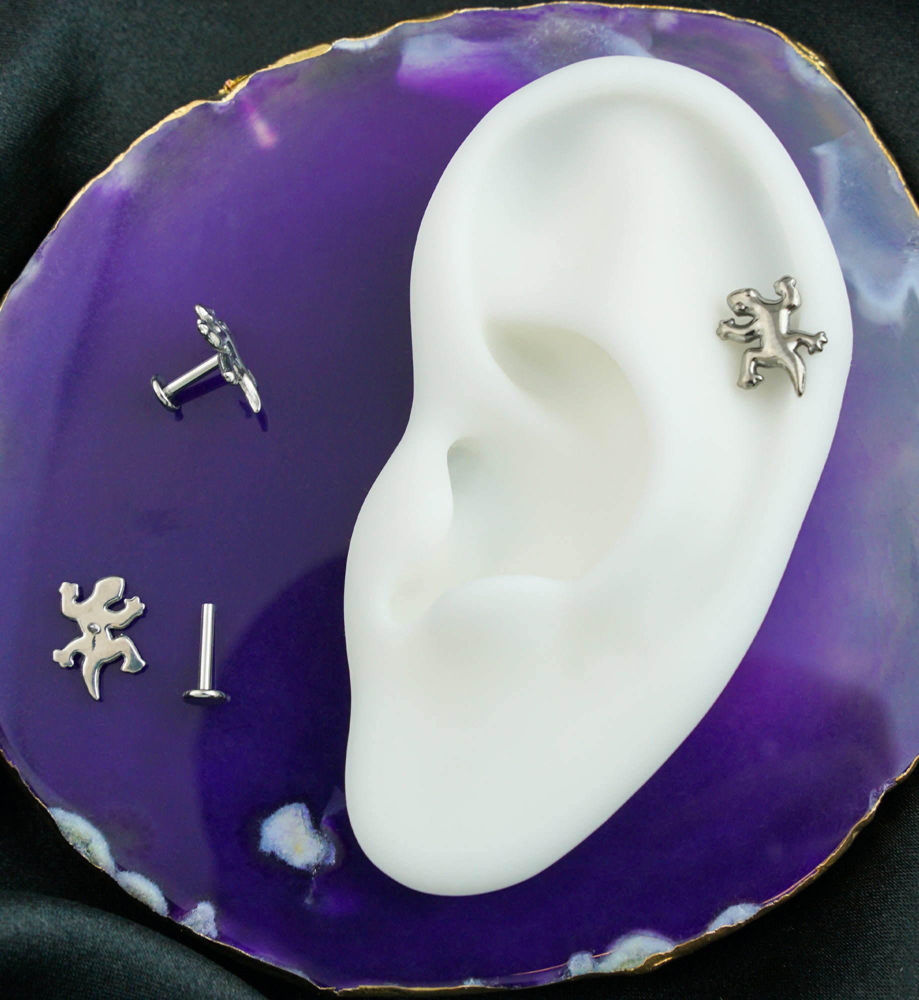 Gecko Internally Threaded Titanium Labret