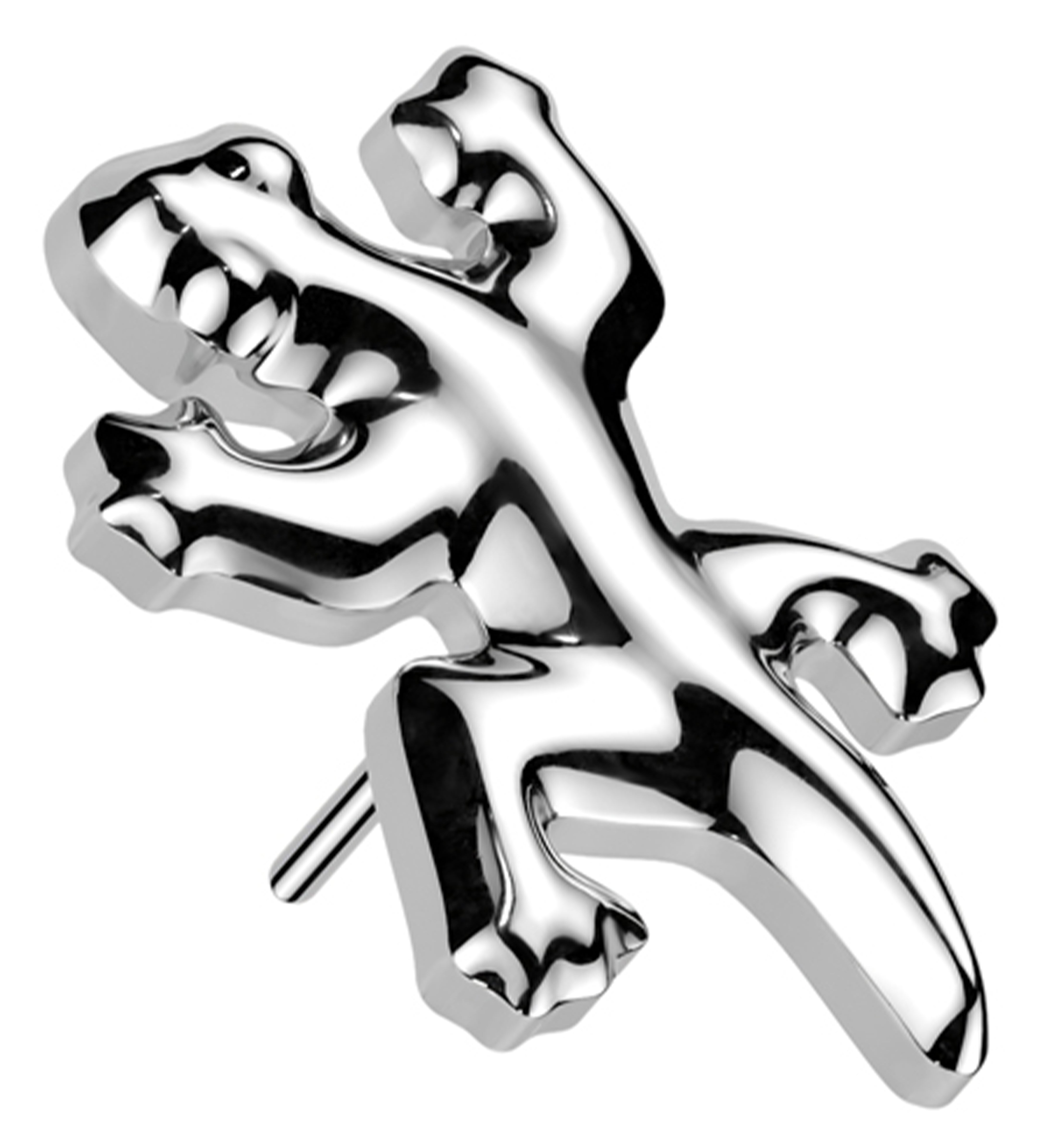 Gecko Threadless Titanium Top