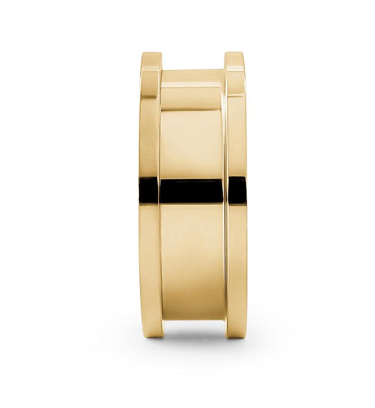 Gold Plated Stainless Steel Screw on Tunnels